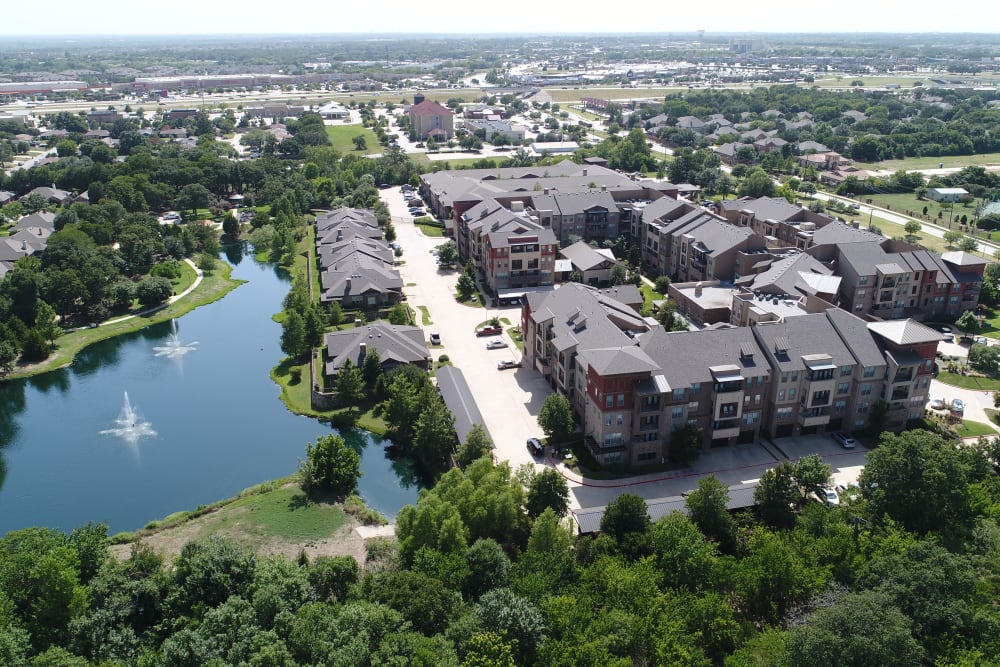Areal view of Watercrest at Mansfield in Mansfield, Texas