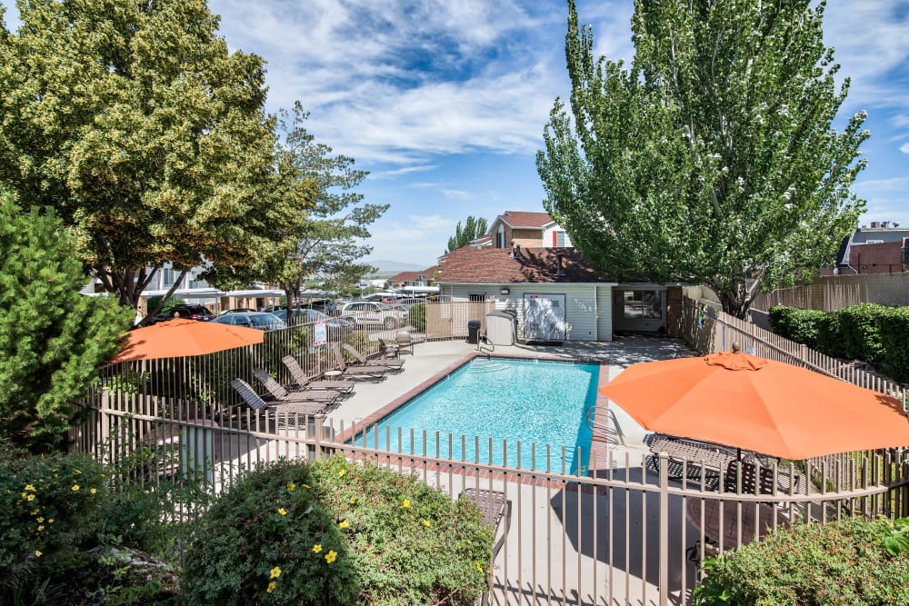 Swimming Pool at Cherry Lane Apartment Homes in Bountiful, Utah