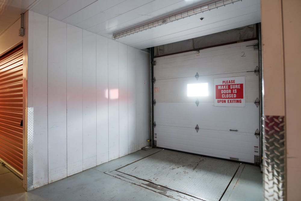 Loading door at Apple Self Storage - Newmarket in Newmarket, Ontario