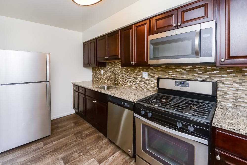 Kitchen at Brookside Manor Apartments & Townhomes in Lansdale, PA