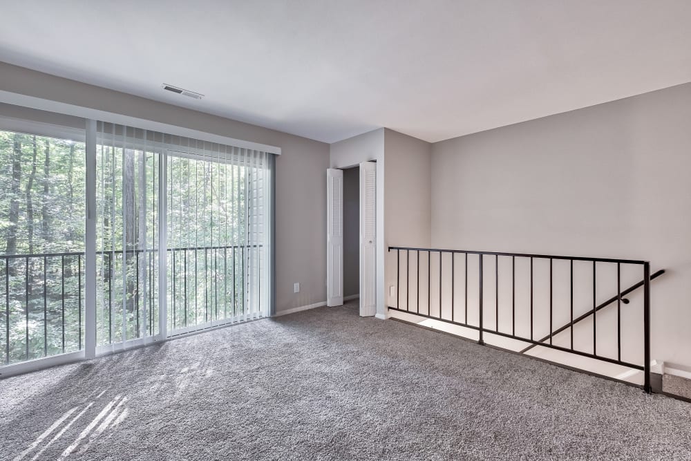 Living Room at Woods of Williamsburg Apartments in Williamsburg, Virginia