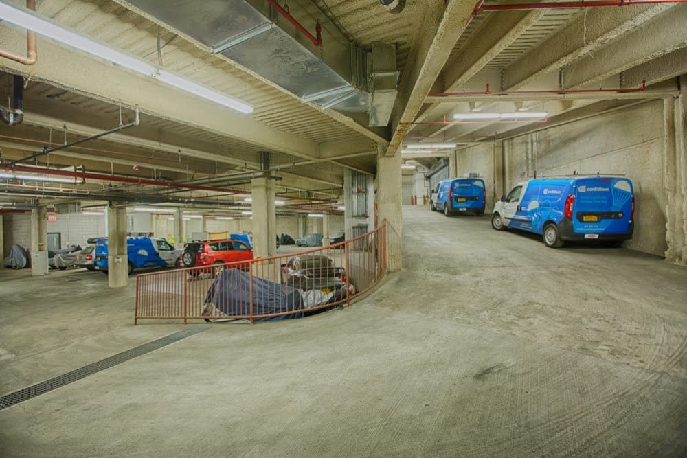 Clutter Self-Storage offers an underground parking garage in Long Island City, New York
