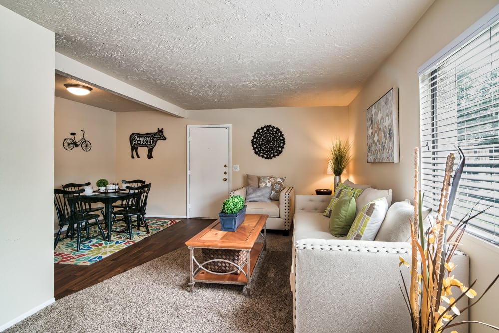 Living Room at Cherry Creek Apartments in Riverdale, UT