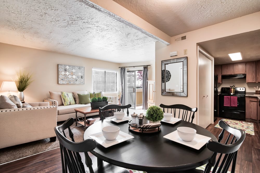 Dining Room at Cherry Creek Apartments in Riverdale, Utah