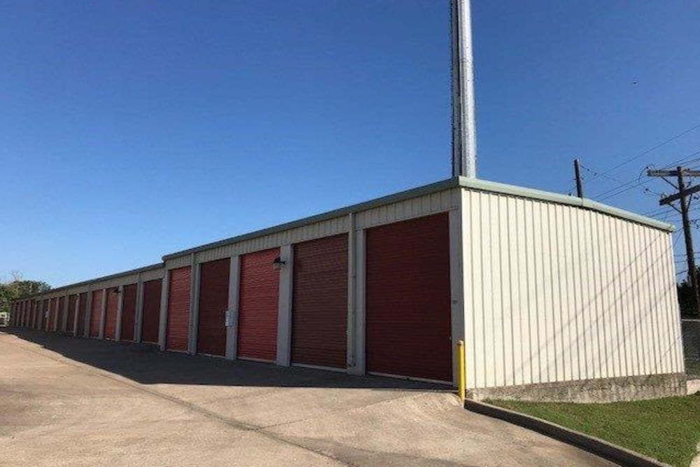 An outdoor storage unit at Store It All Self Storage - Westlake in Austin, Texas