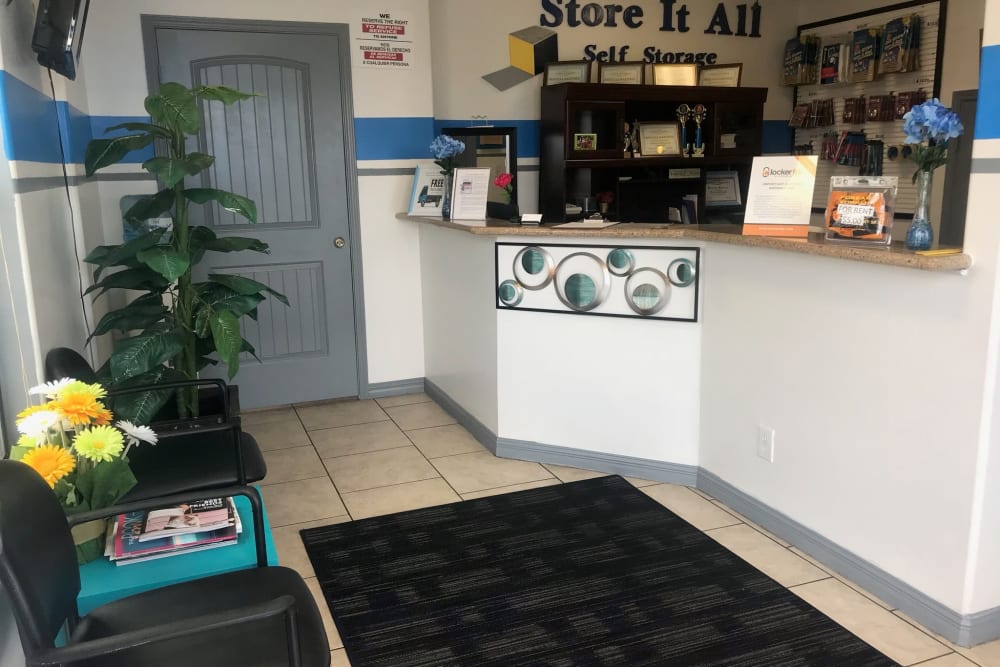 The front desk at Store It All Self Storage - Barnegat in Barnegat, New Jersey