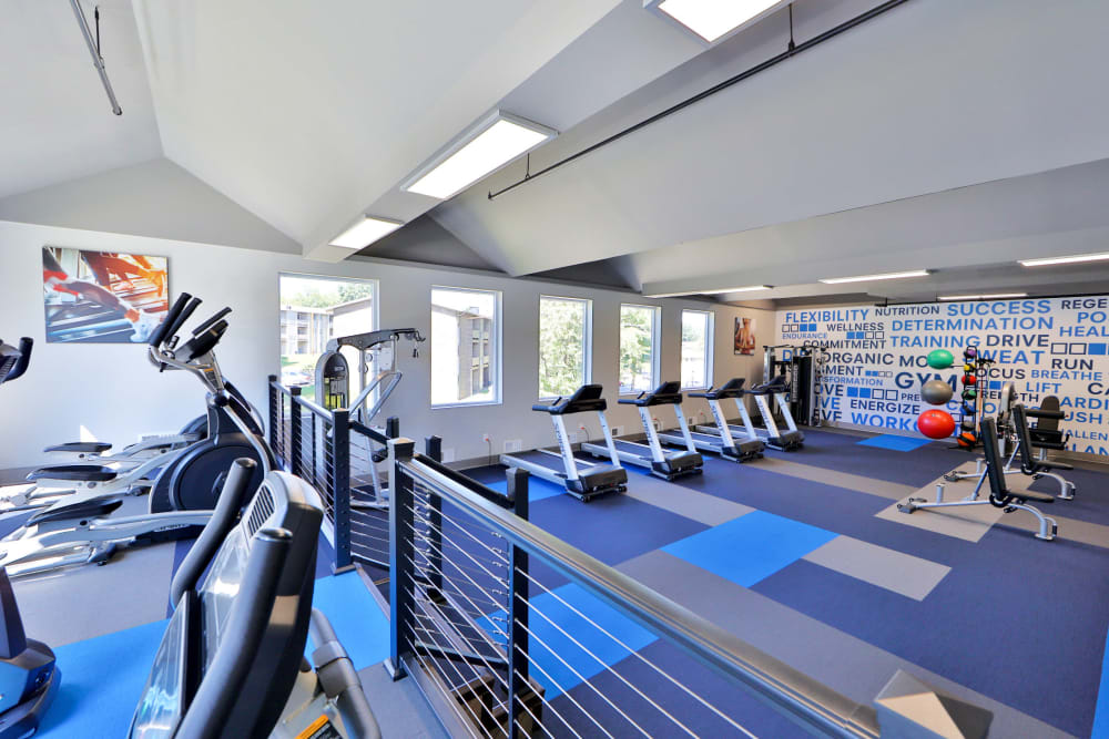 State of the art fitness center at Gwynn Oaks Landing Apartments & Townhomes, MD