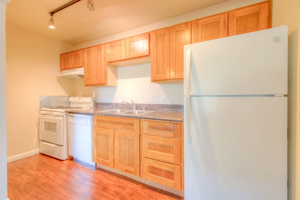 Kitchen at Sunset Village in West Sacramento, California