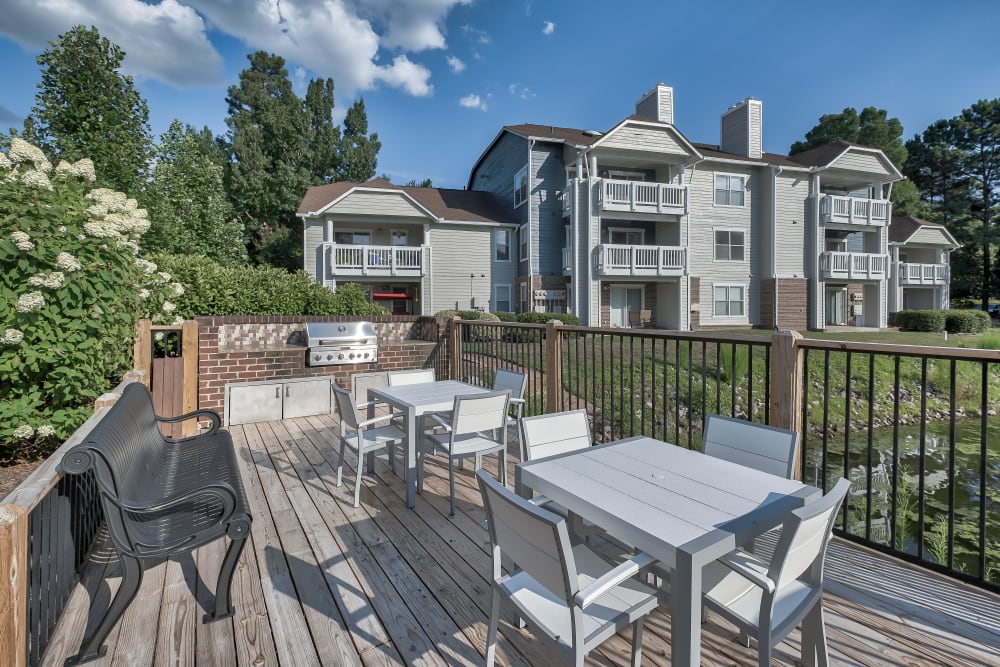 Outdoor BBQ Area at Copper Mill Apartments in Richmond, Virginia