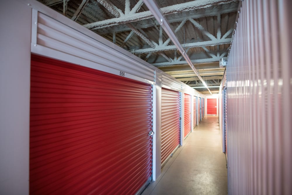 Interior units with large loading doors at Apple Self Storage - Dartmouth in Dartmouth, Nova Scotia