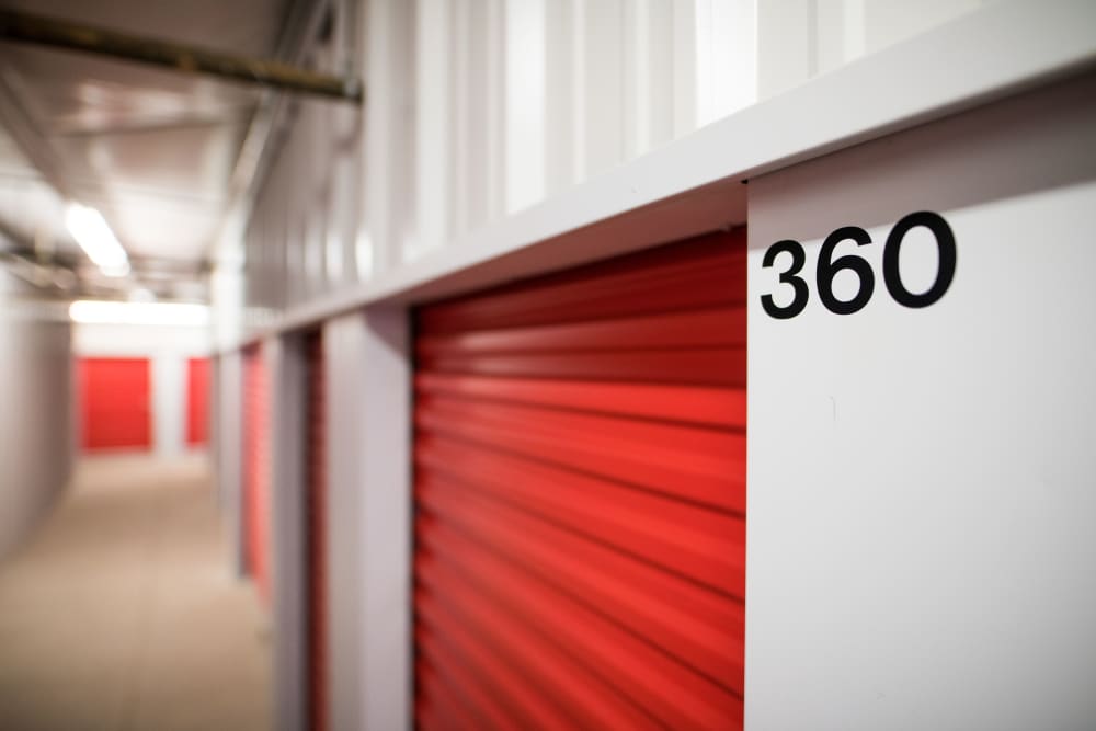 Close up of an interior unit at Apple Self Storage - Dartmouth in Dartmouth, Nova Scotia