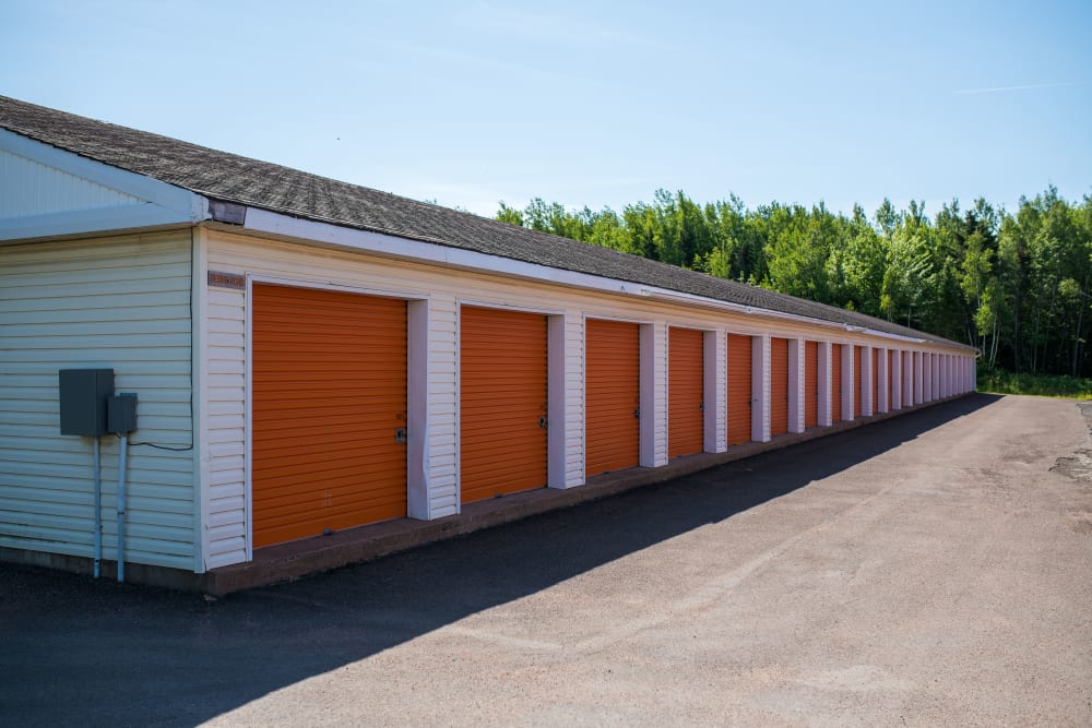 Wide driveway at Apple Self Storage - Dieppe in Dieppe, New Brunswick