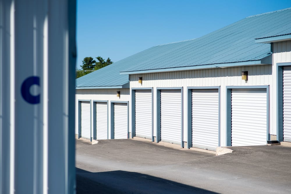Loading doors on storage units at Apple Self Storage - Fredericton North in Fredericton, New Brunswick