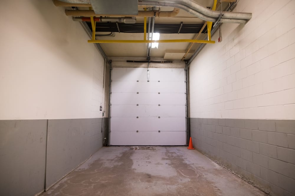 Large loading bay door at Apple Self Storage - Halifax Downtown in Halifax, Nova Scotia
