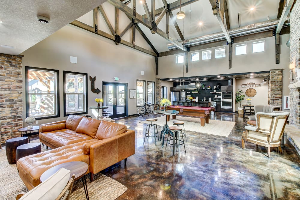 Enjoy Apartments with a Clubhouse at Timnath Trail at Riverbend Apartment Homes