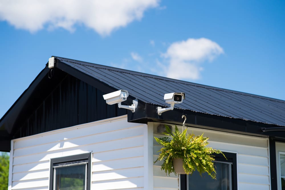 Security cameras at Bronco Mini Storage in Welland, Ontario