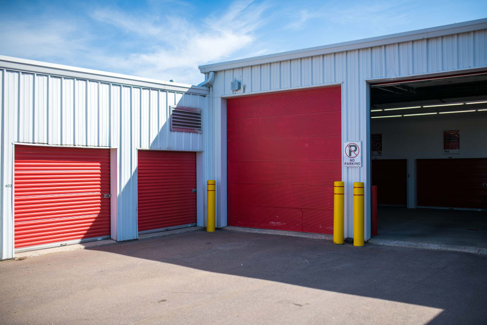 Large loading bay doors at Apple Self Storage - Moncton in Moncton, New Brunswick