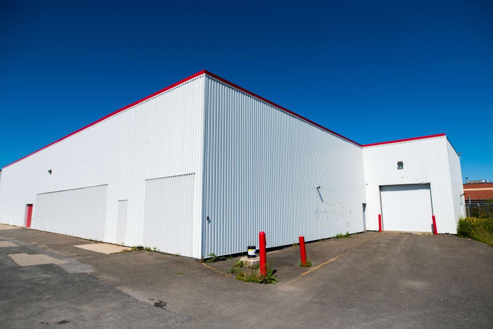 Large driveways and loading doors at Apple Self Storage - Saint John East in Saint John, New Brunswick