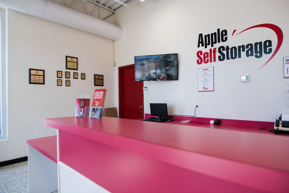 Front desk at Apple Self Storage - Saint John East in Saint John, New Brunswick