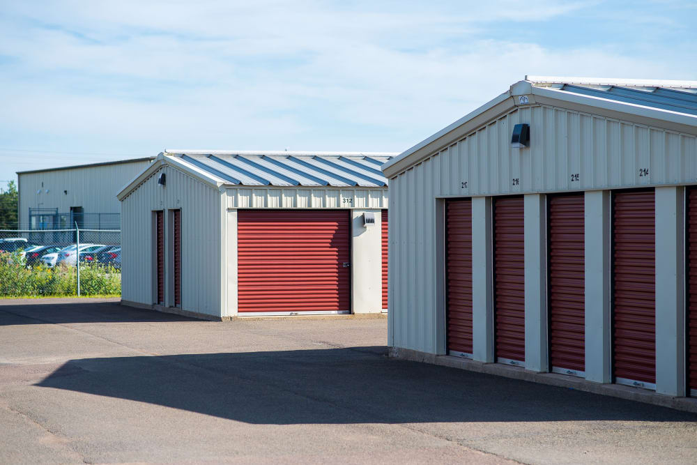 Wide driveways for your convenience at Lighthouse Self Storage in Moncton, New Brunswick