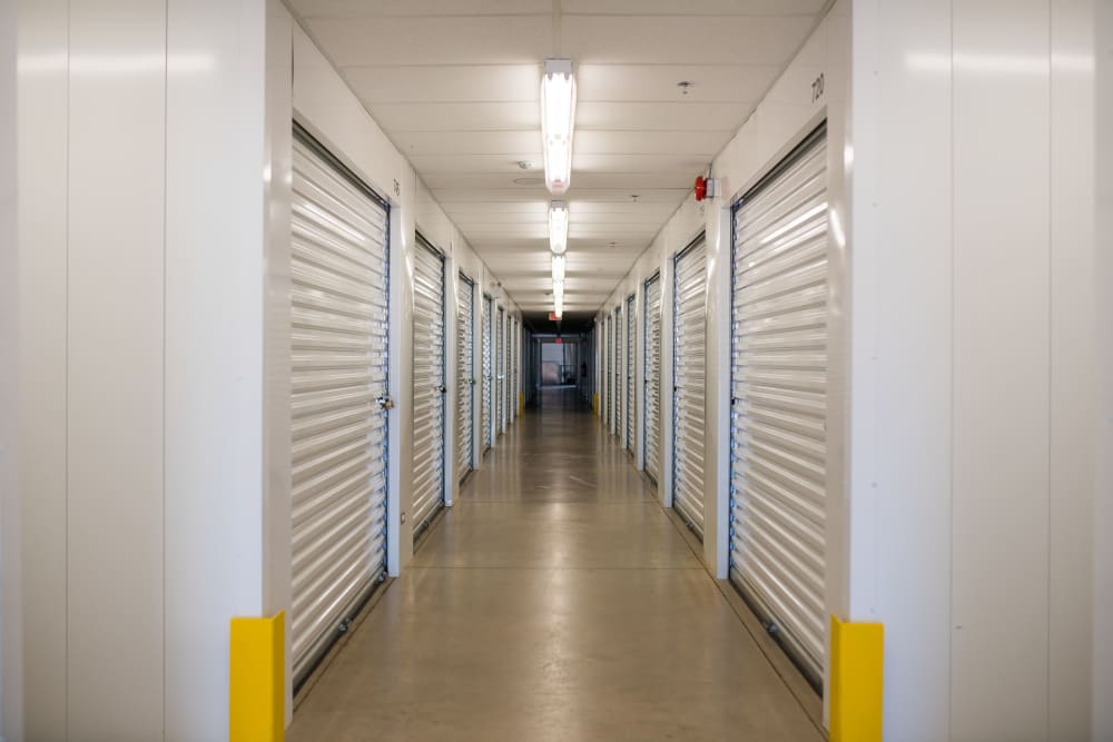Lighthouse Self Storage in Moncton, New Brunswick, interior storage units