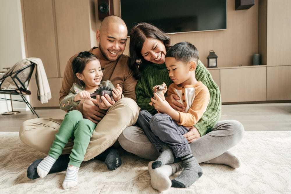 Happy family at Brookmanor in Syracuse, New York