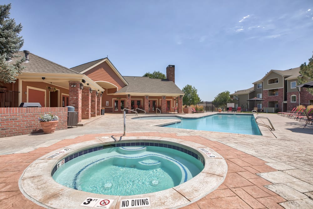 Our Apartments in Broomfield, Colorado offer a Swimming Pool & Hot Tub