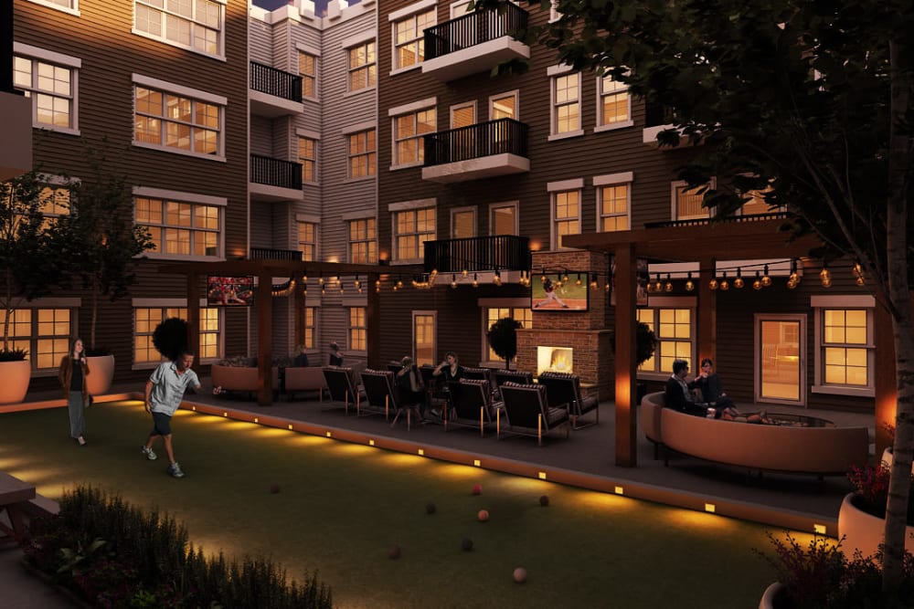 Rendering of the lounge deck at Tribeca in Saint Louis, Missouri