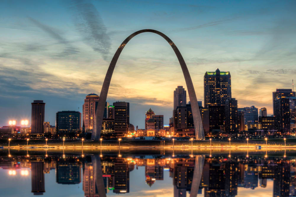 Stunning views of St. Louis, Missouri near Tribeca