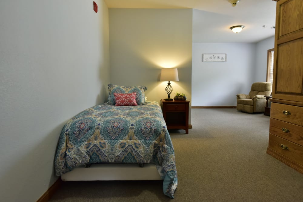 Bedroom at Reflections at Garden Place in Columbia, Illinois