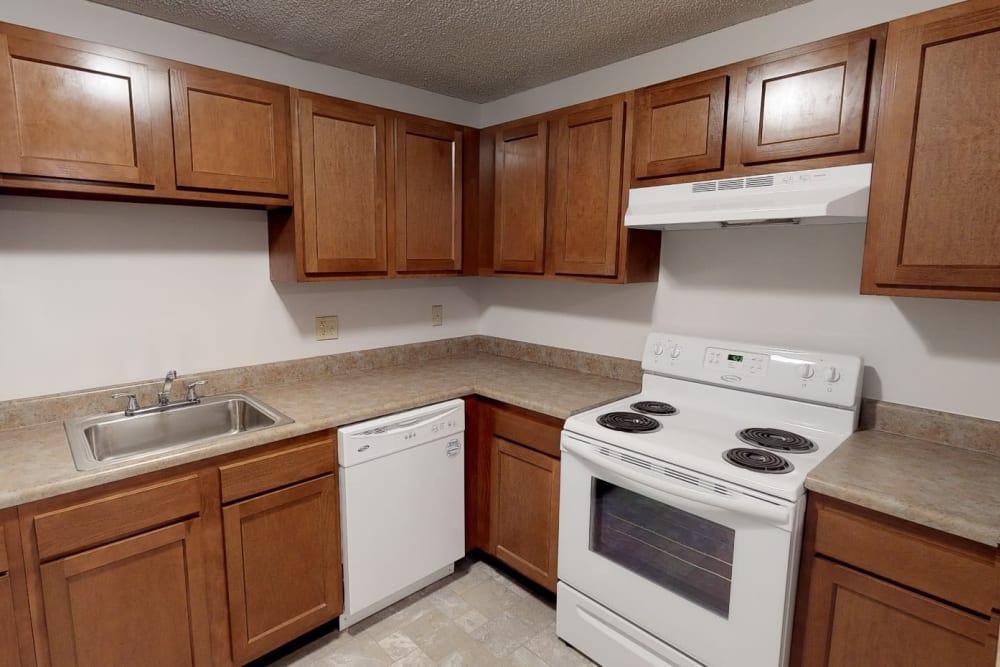 Bright kitchen at Country Glenn in Grand Island, New York