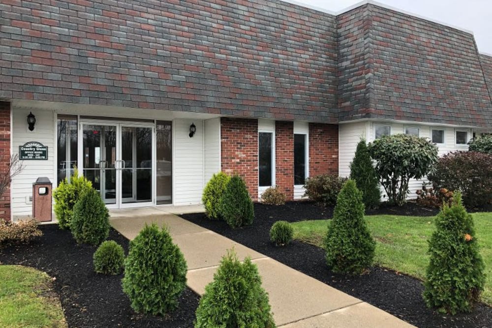 Exterior of Country Glenn's leasing office in Grand Island, New York