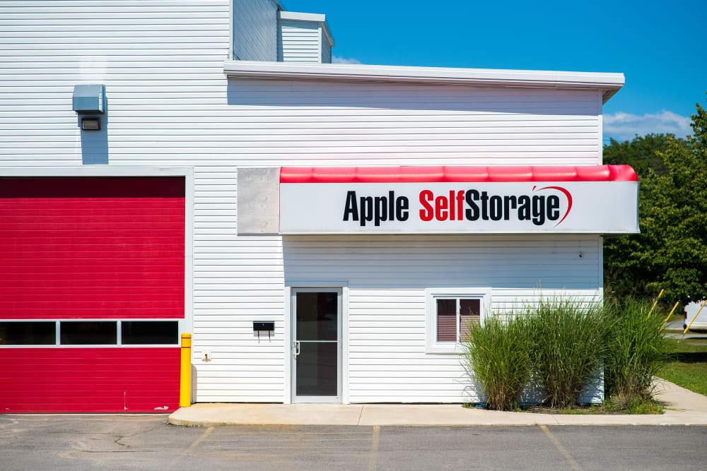 Entrance to Apple Self Storage - Saint John North in Saint John, New Brunswick
