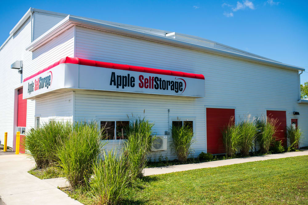 Welcoming entrance to Apple Self Storage - Saint John North in Saint John, New Brunswick