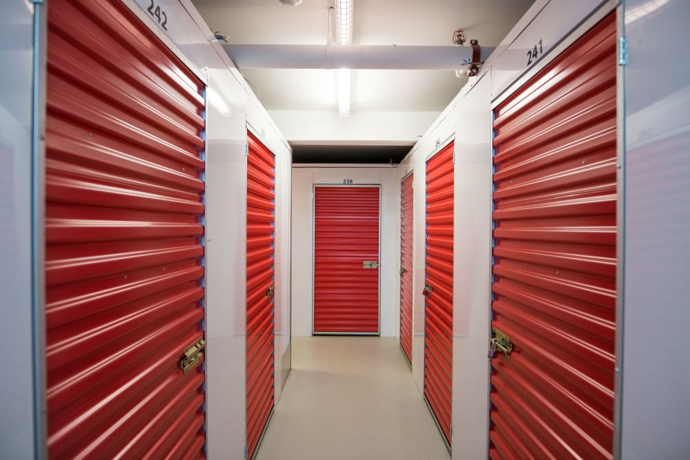 Bright hallway at Apple Self Storage - Saint John North in Saint John, New Brunswick