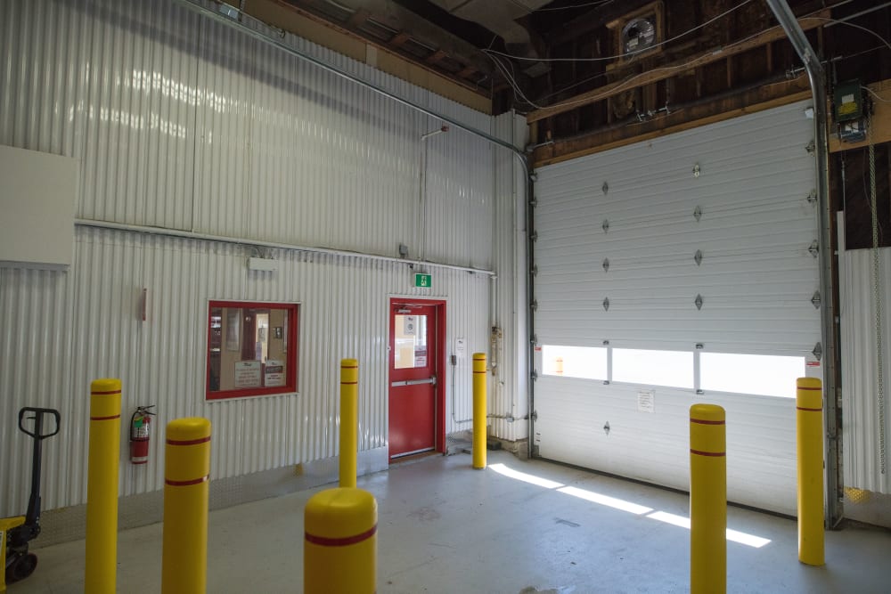 Large loading doors at Apple Self Storage - Saint John North in Saint John, New Brunswick
