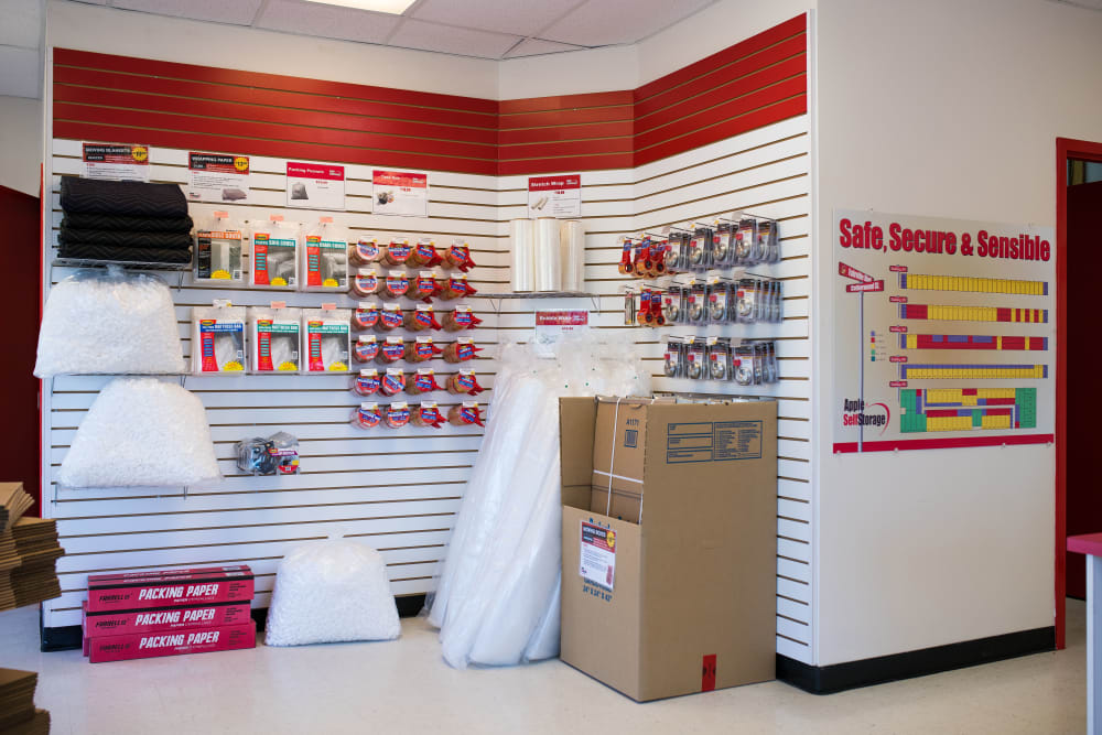 Packing supplies are available at Apple Self Storage - Saint John West in Saint John, New Brunswick