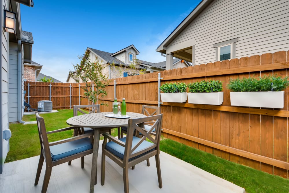 Private Patio at Avilla Heritage in Grand Prairie