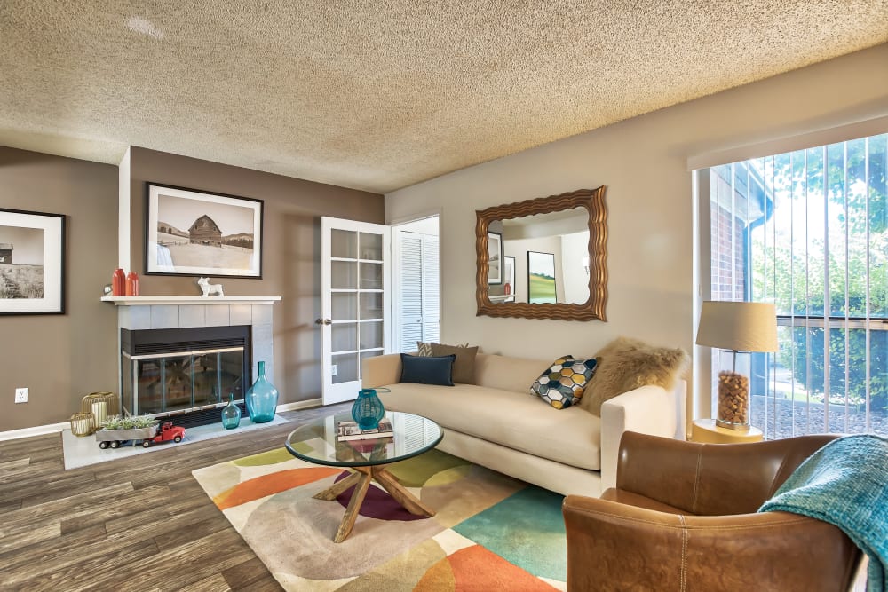Living Room at Keystone Apartments in Northglenn, Colorado
