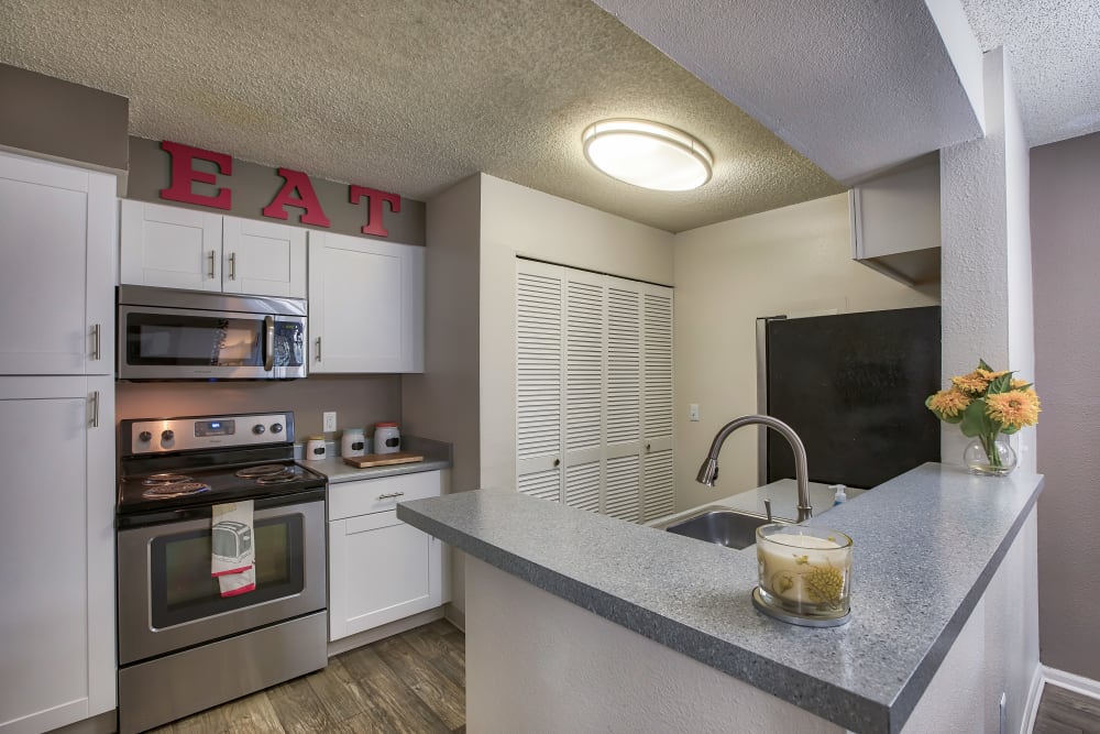 Kitchen at Keystone Apartments in Northglenn, Colorado