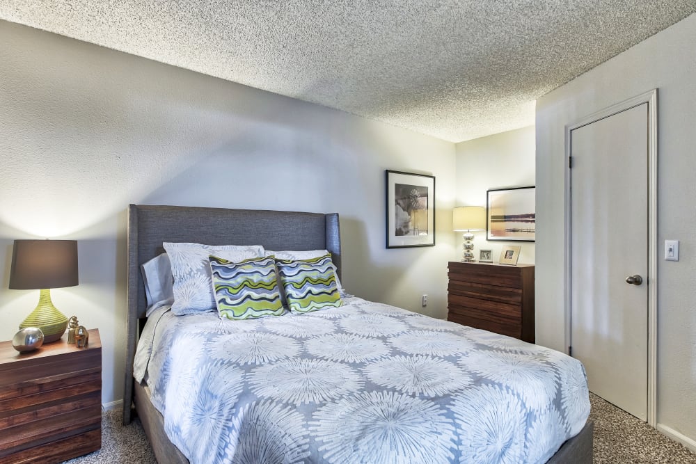 Bedroom at Keystone Apartments in Northglenn, Colorado