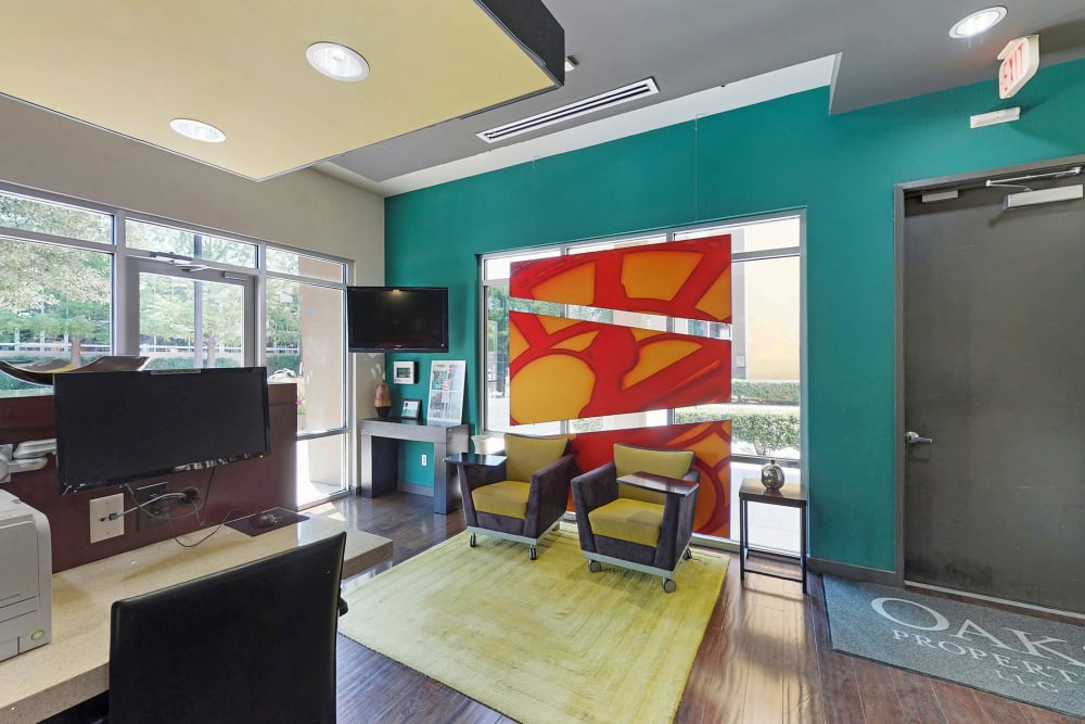 Community clubhouse at 5th Street Crossing at City Station in Garland, Texas