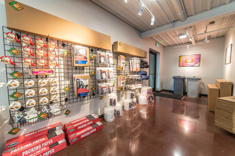 Inside the office at Cubes Self Storage in Covington, Washington