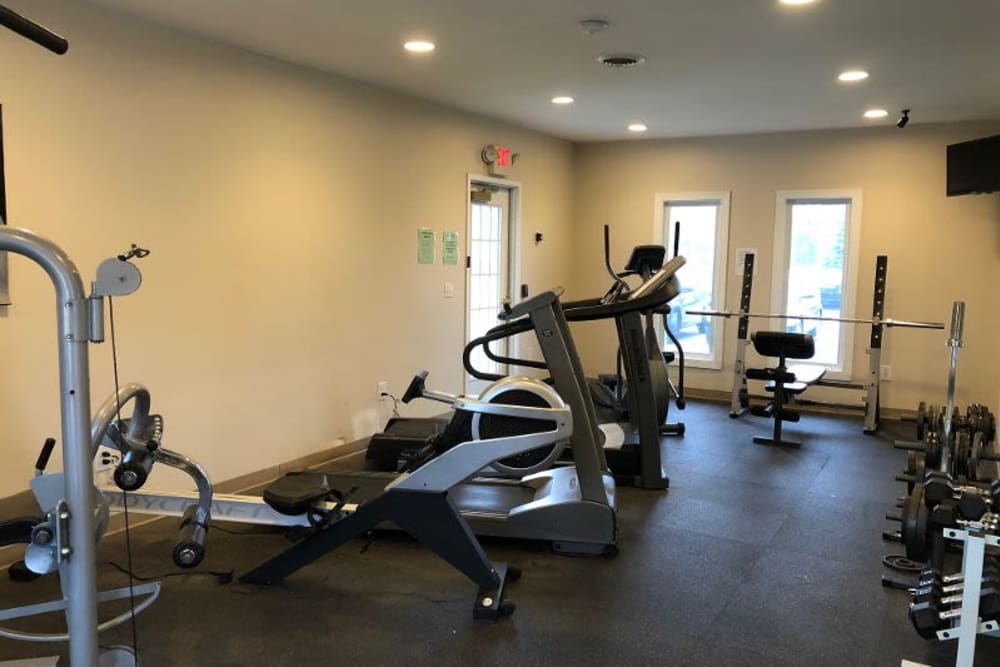 Fitness center for residents at Country Glenn in Grand Island, New York