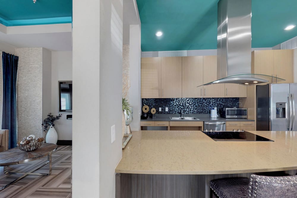 Community kitchen at 5th Street Crossing City Center in Garland, Texas