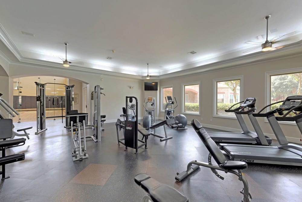 State-of-the-art fitness center at Oaks Riverchase in Coppell, Texas