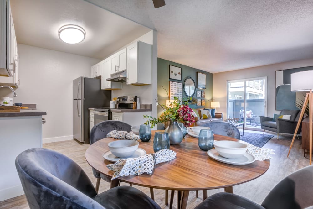 Spacious open-concept layout in a model home at Sofi Union City in Union City, California