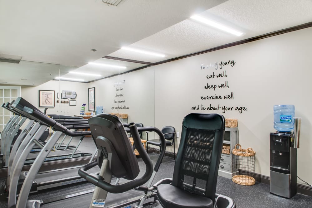 Fitness center at Grand Villa of Delray West in Florida