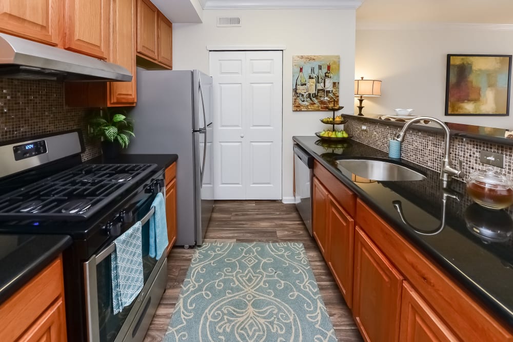 Kitchen at Bishop's View Apartments & Townhomes in Cherry Hill, New Jersey