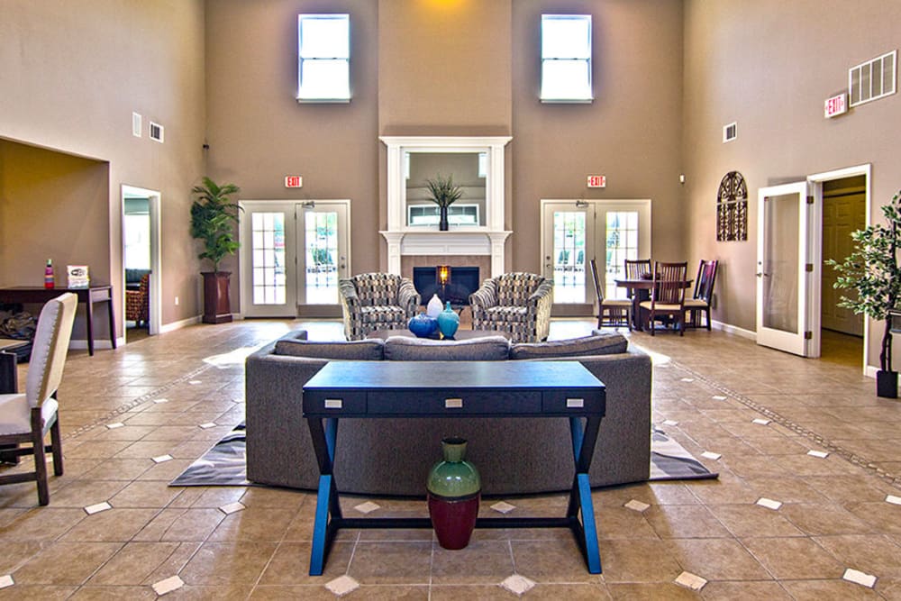 Beautiful clubhouse interior at Crescent at Wolfchase in Memphis, Tennessee